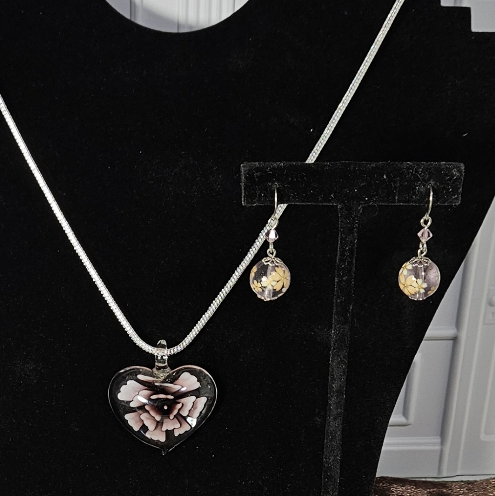 925 Silver and Glass Jewelry